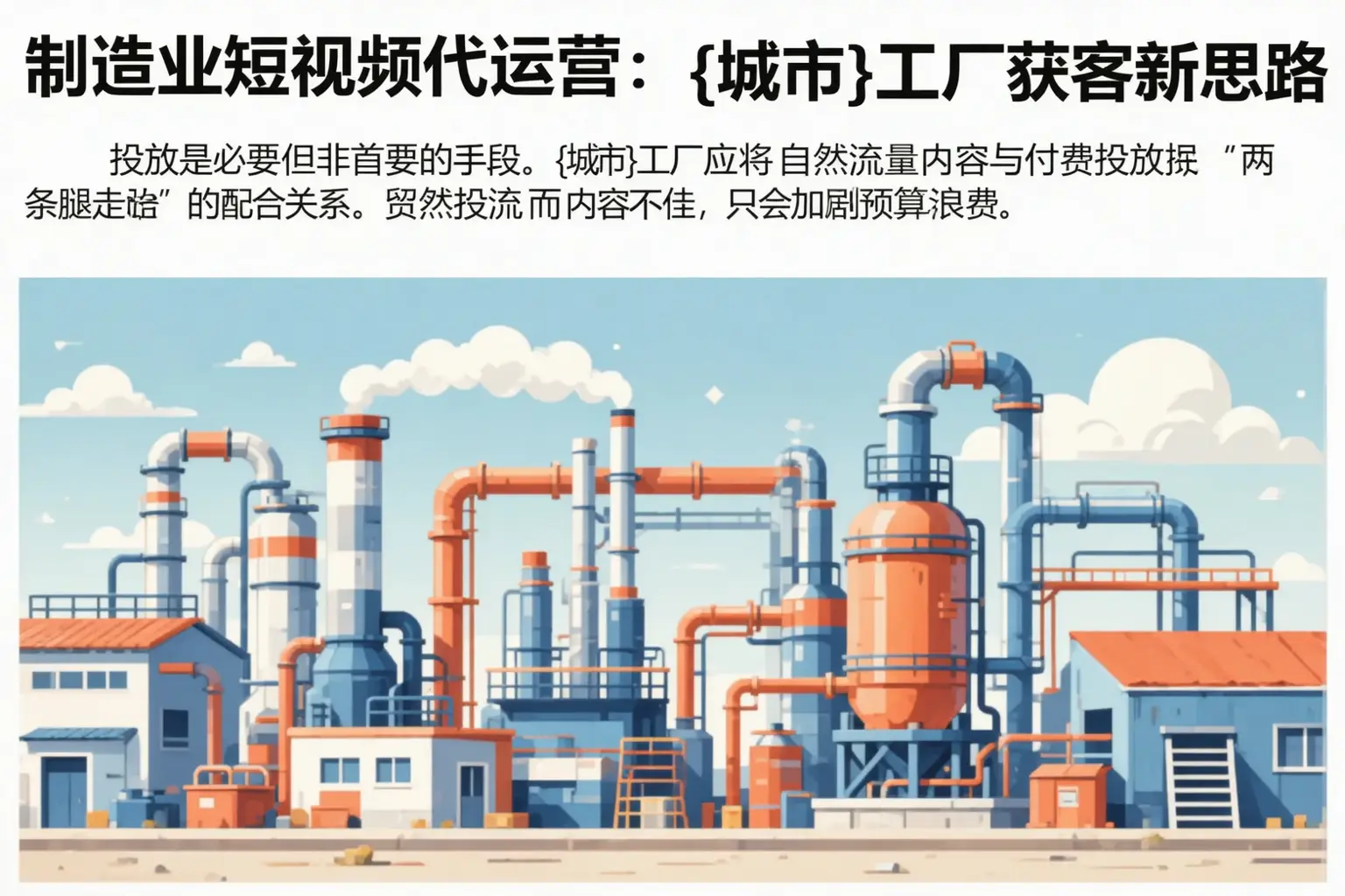 制造业短视频代运营：垫江工厂获客新思路