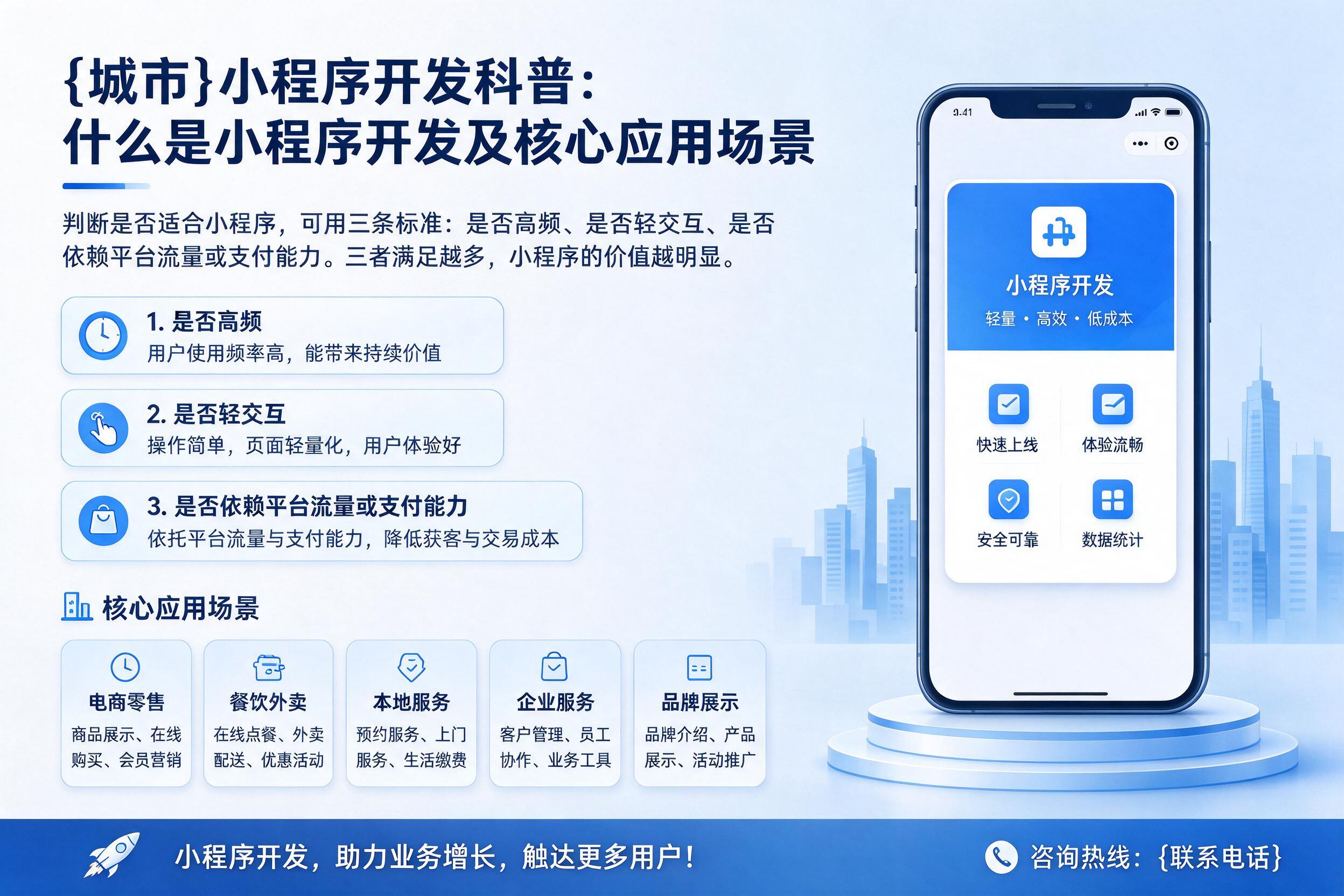 垫江小程序开发科普：什么是小程序开发及核心应用场景